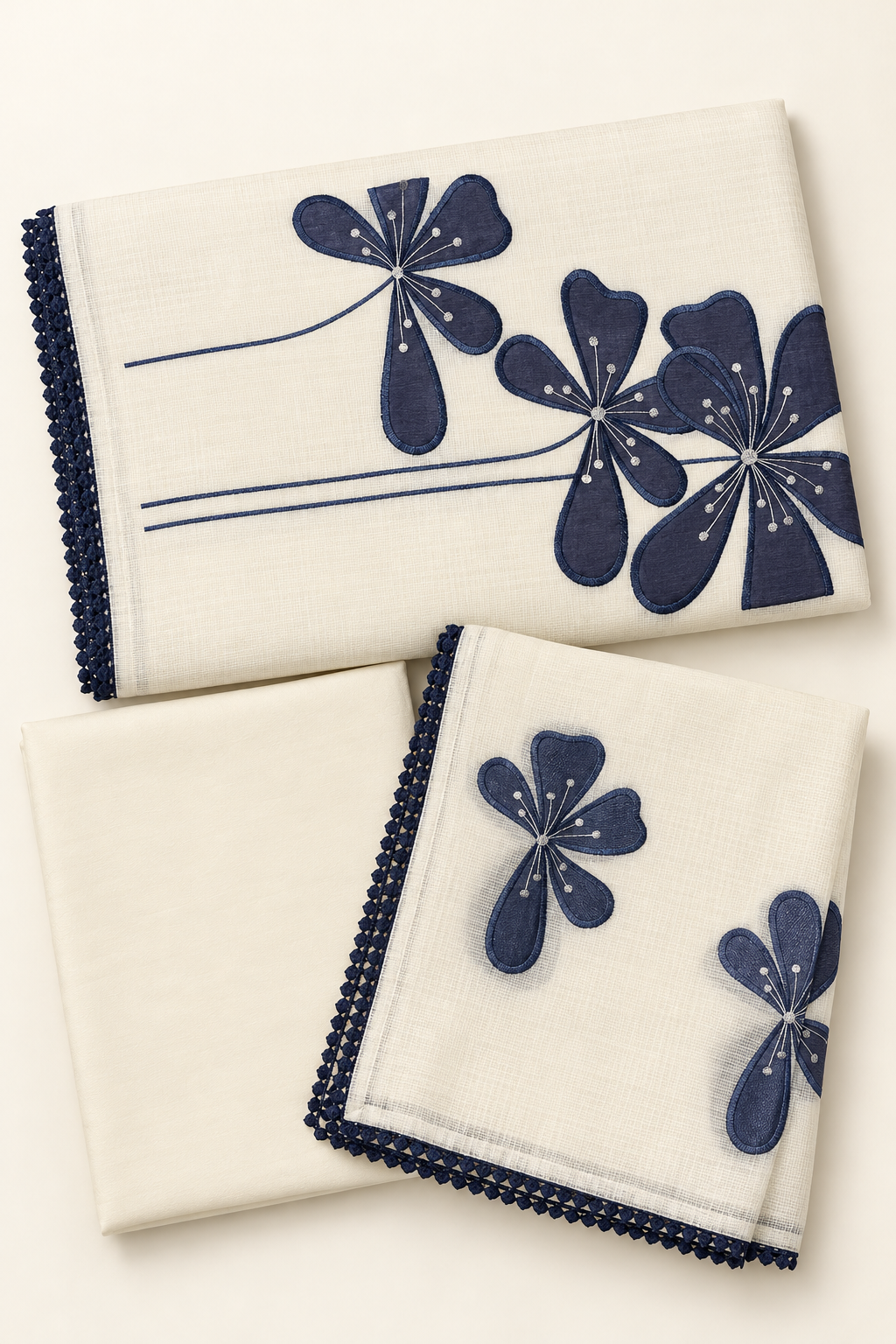 NET KOTA - BLUE CHURIDAR MATERIAL